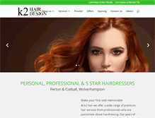 Tablet Screenshot of k2hair.co.uk